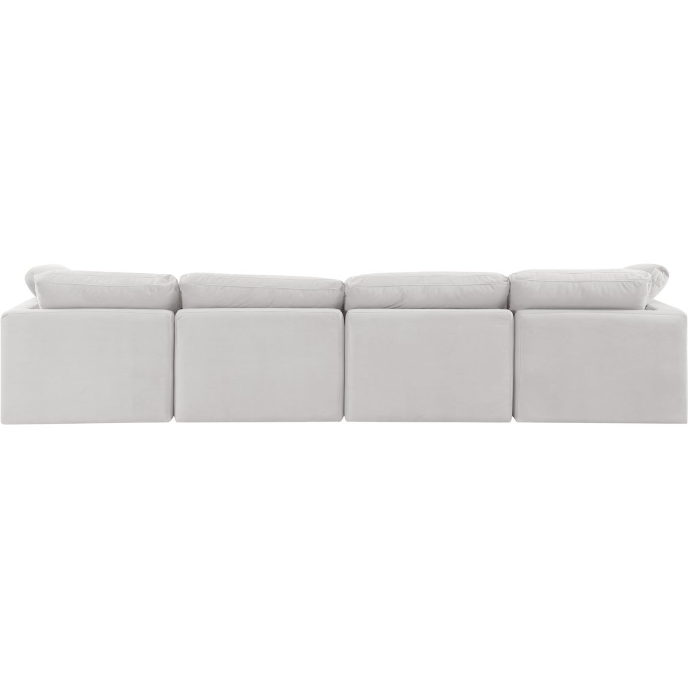 Indulge Cream Velvet Modular Sofa. Picture 3