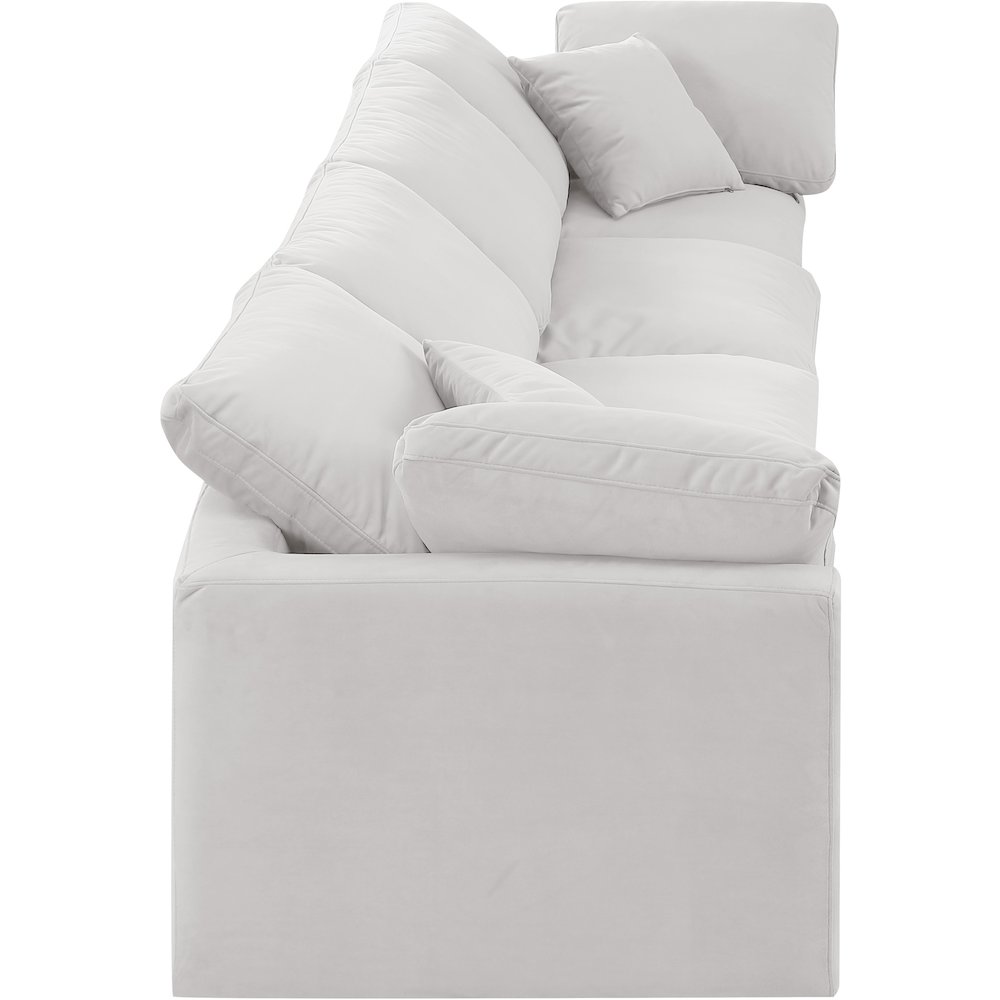 Indulge Cream Velvet Modular Sofa. Picture 5