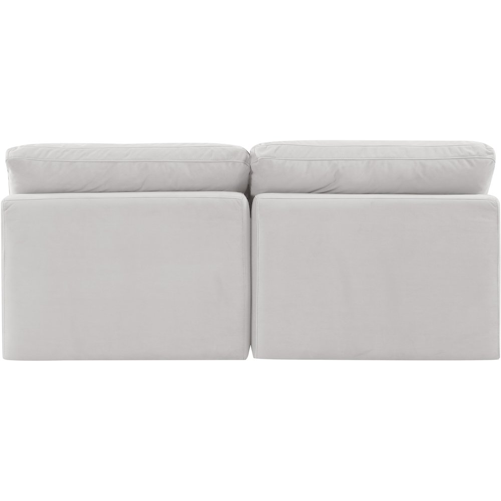 Indulge Cream Velvet Modular Sofa. Picture 3