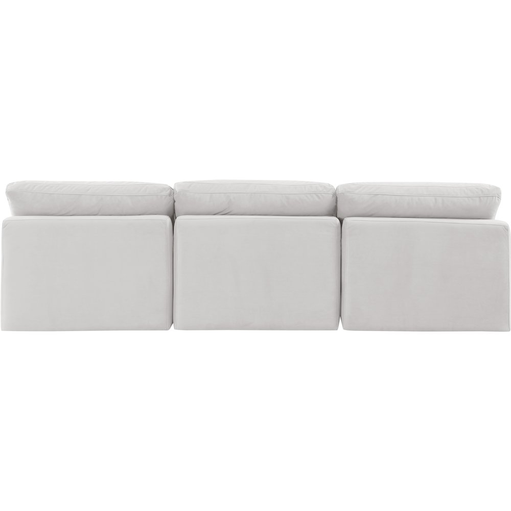 Indulge Cream Velvet Modular Sofa. Picture 3
