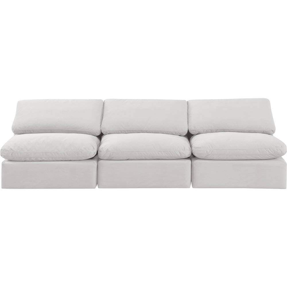 Indulge Cream Velvet Modular Sofa. Picture 4