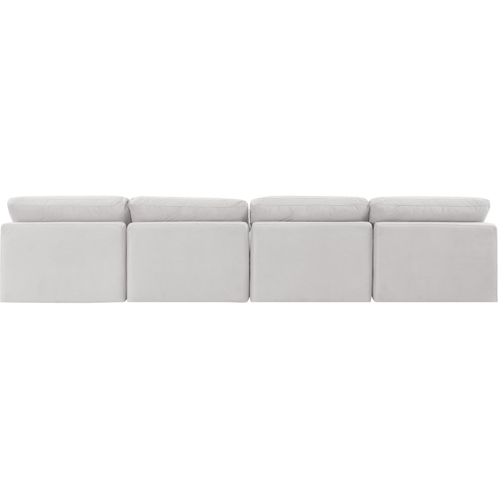 Indulge Cream Velvet Modular Sofa. Picture 3