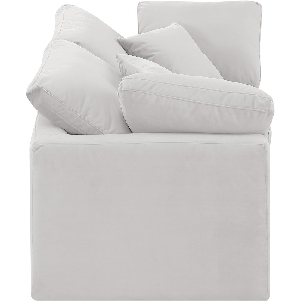 Indulge Cream Velvet Modular Sofa. Picture 5
