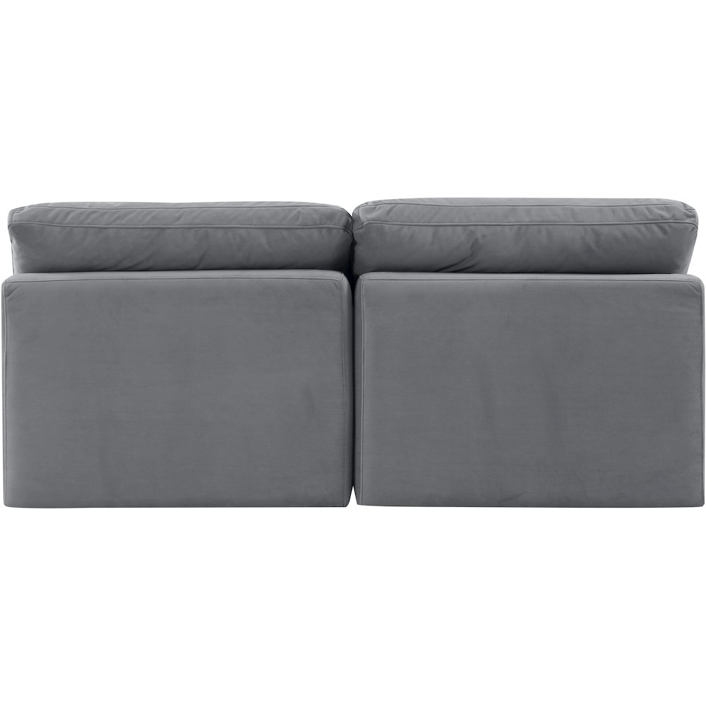 Indulge Grey Velvet Modular Sofa. Picture 3