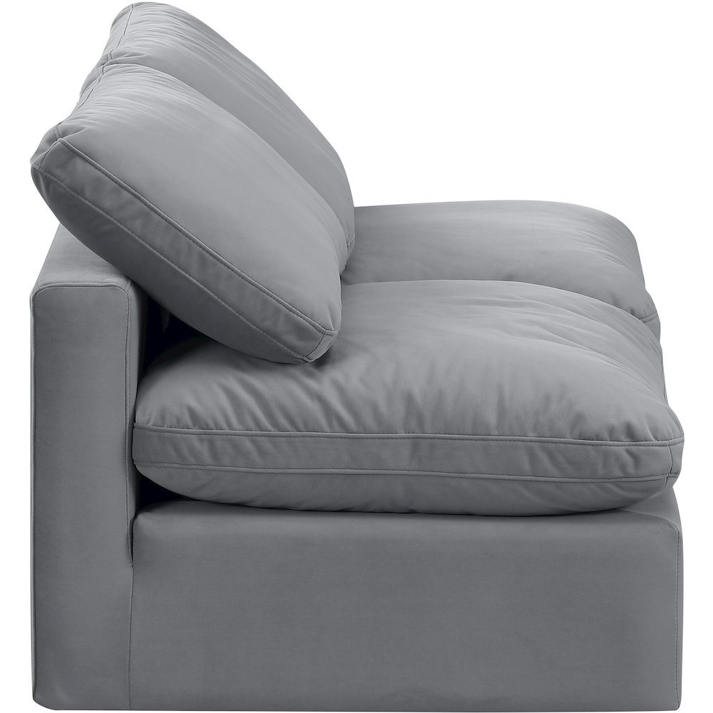 Indulge Grey Velvet Modular Sofa. Picture 5
