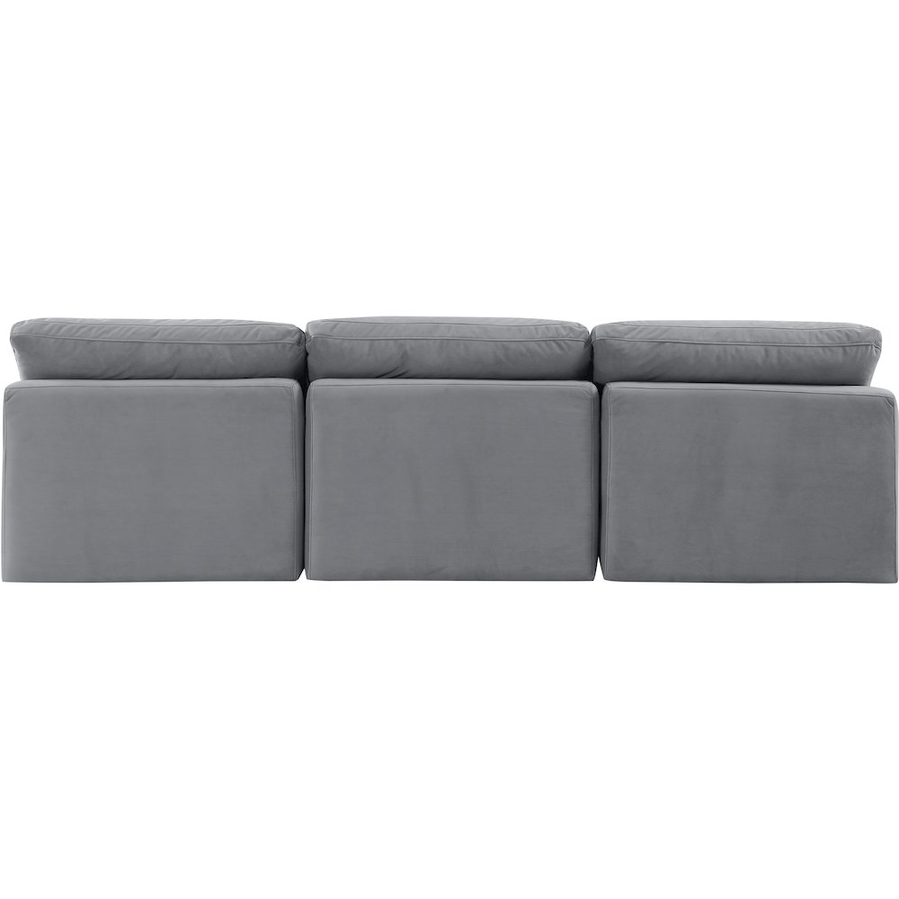 Indulge Grey Velvet Modular Sofa. Picture 3