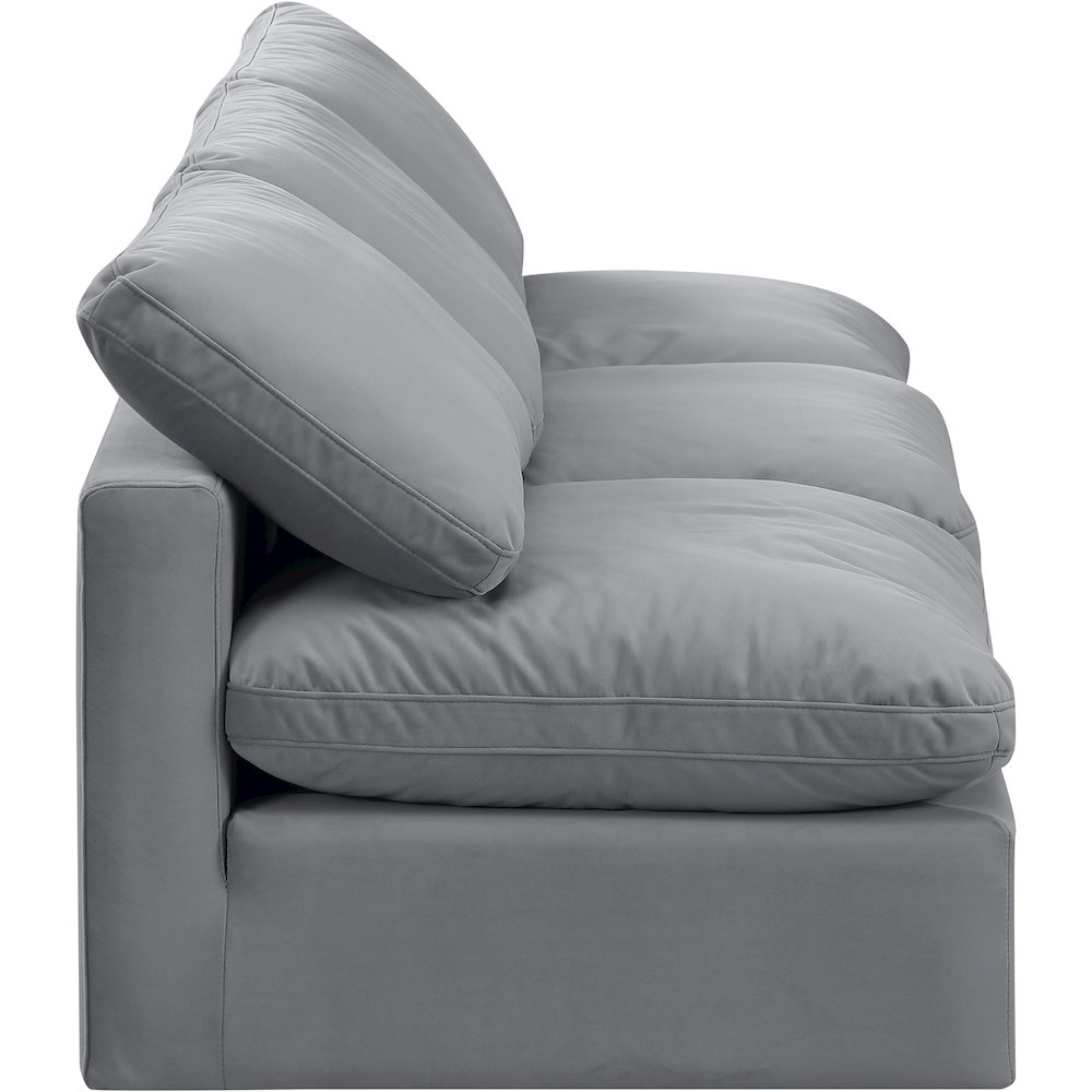 Indulge Grey Velvet Modular Sofa. Picture 5
