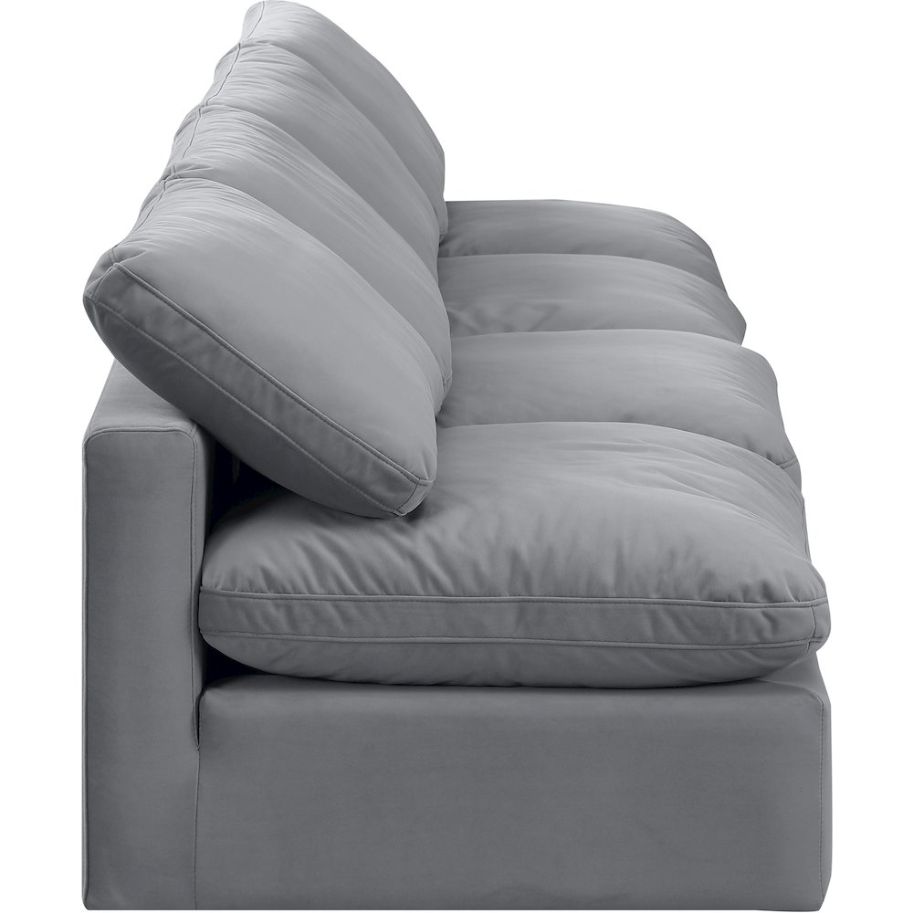 Indulge Grey Velvet Modular Sofa. Picture 5
