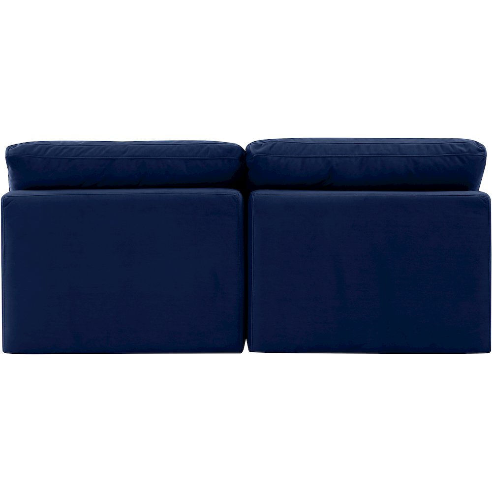 Indulge Navy Velvet Modular Sofa. Picture 3