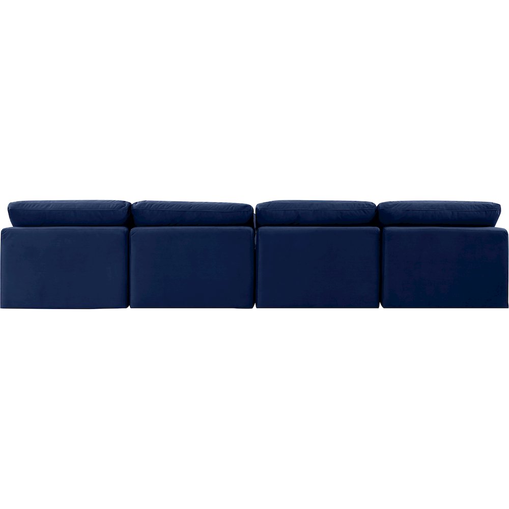 Indulge Navy Velvet Modular Sofa. Picture 3