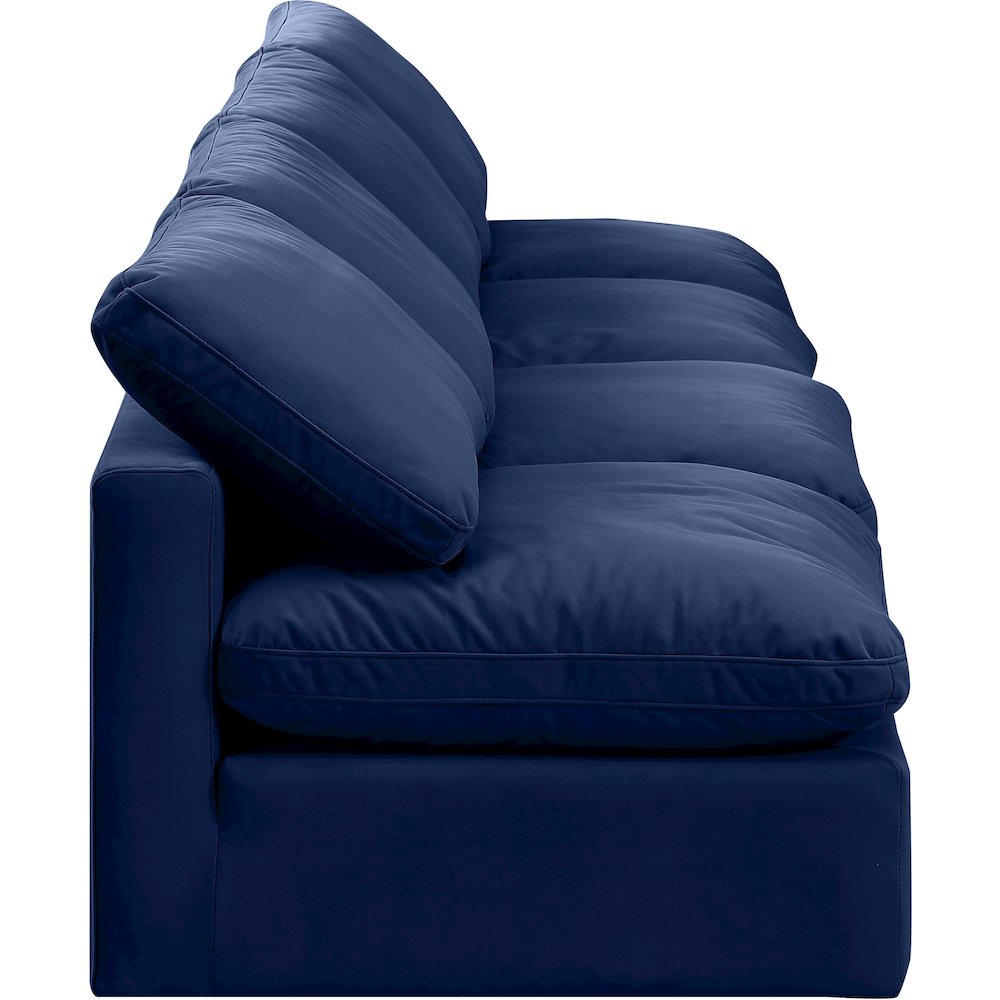 Indulge Navy Velvet Modular Sofa. Picture 5
