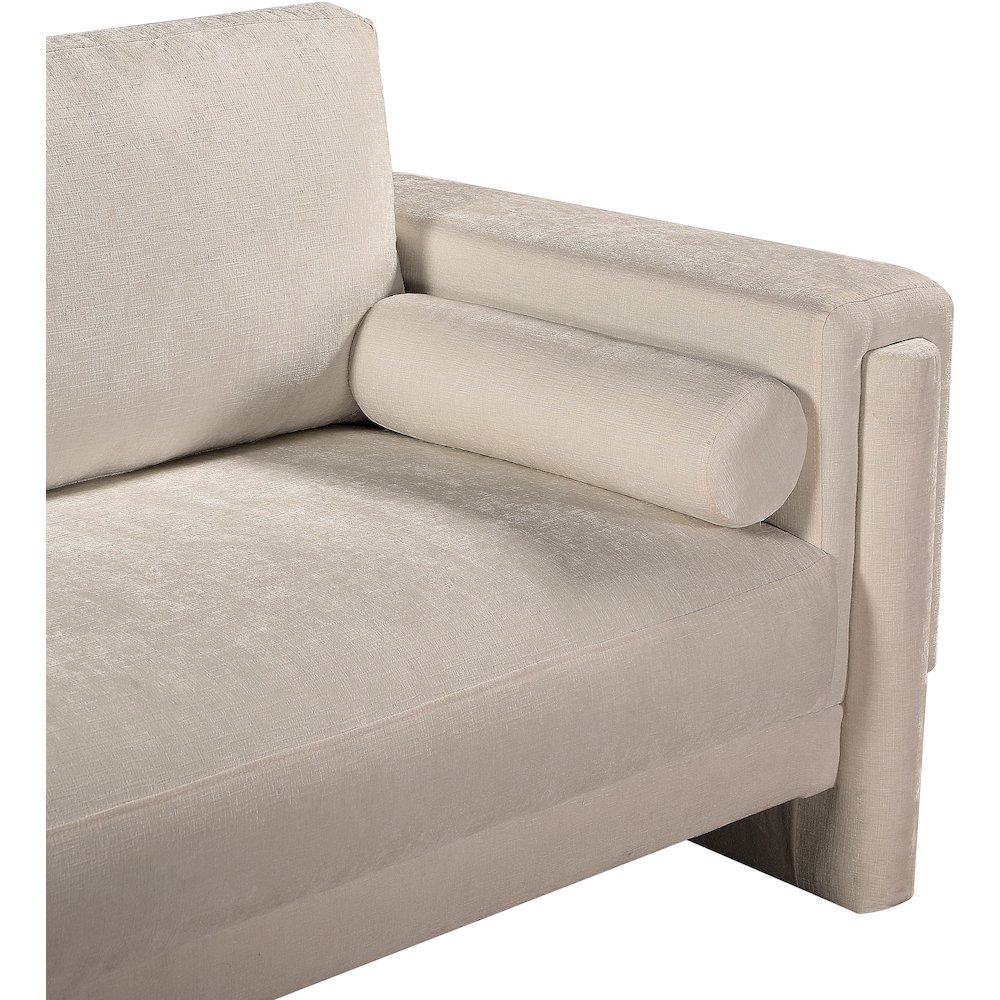 Madeline Beige Chenille Fabric Chair. Picture 10