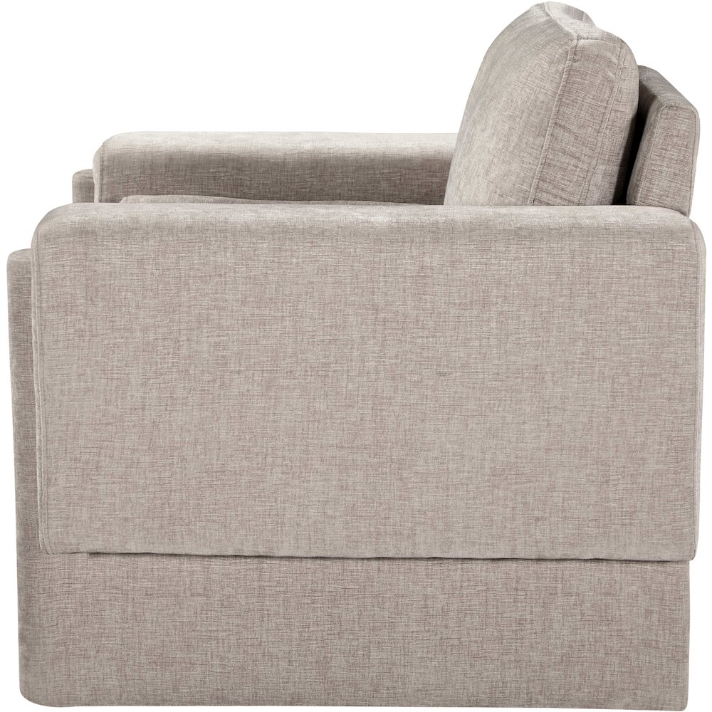 Madeline Beige Chenille Fabric Chair. Picture 6