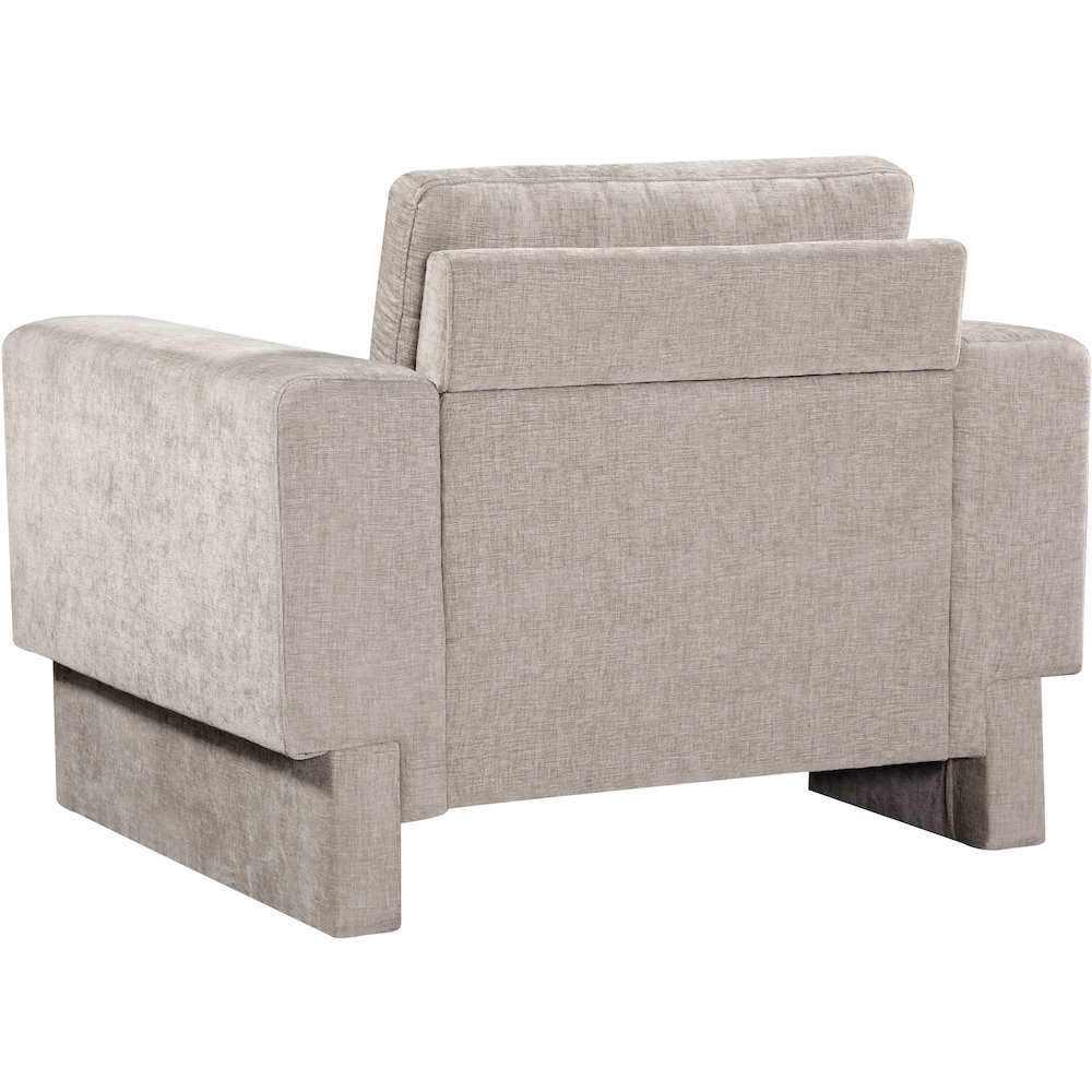 Madeline Beige Chenille Fabric Chair. Picture 7