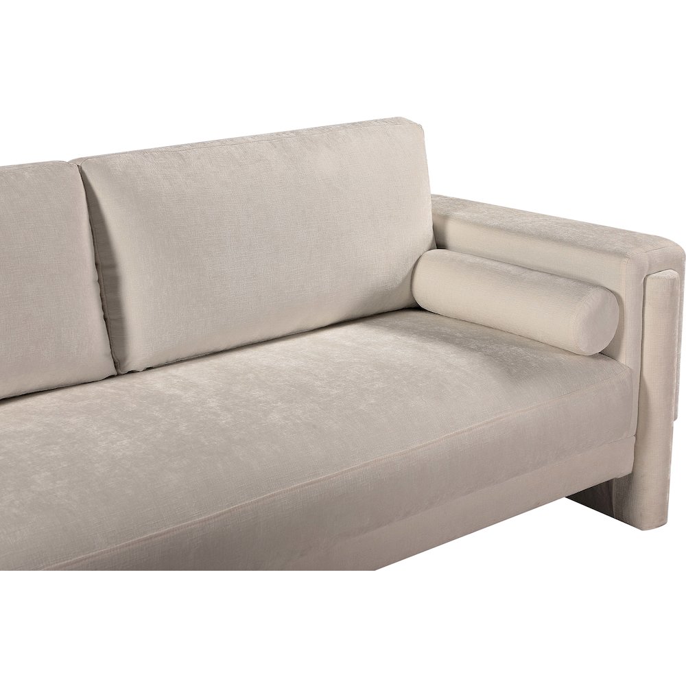 Madeline Beige Chenille Fabric Sofa. Picture 9