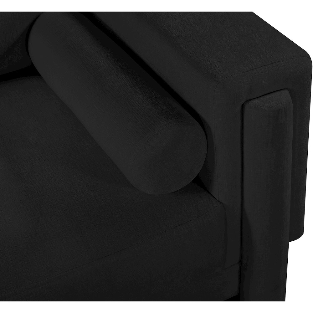 Madeline Black Chenille Fabric Chair. Picture 11