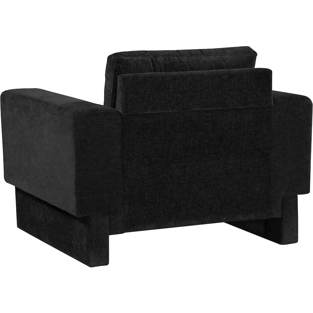 Madeline Black Chenille Fabric Chair. Picture 7