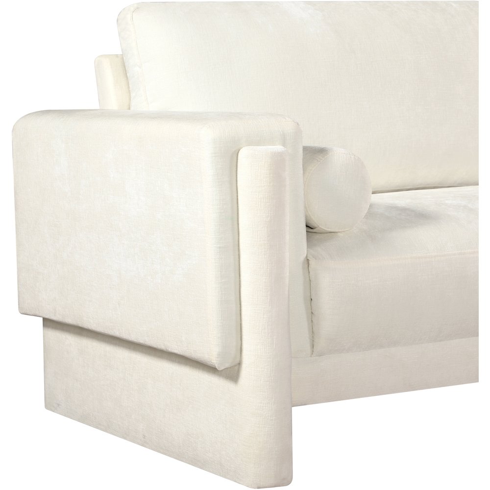 Madeline Cream Chenille Fabric Chair. Picture 10