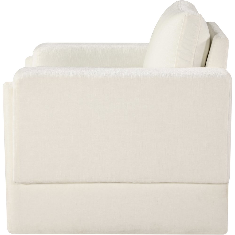 Madeline Cream Chenille Fabric Chair. Picture 6