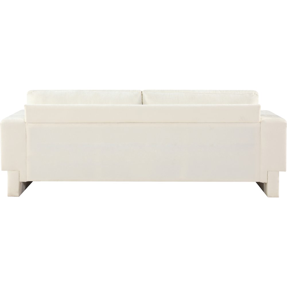 Madeline Cream Chenille Fabric Sofa. Picture 3