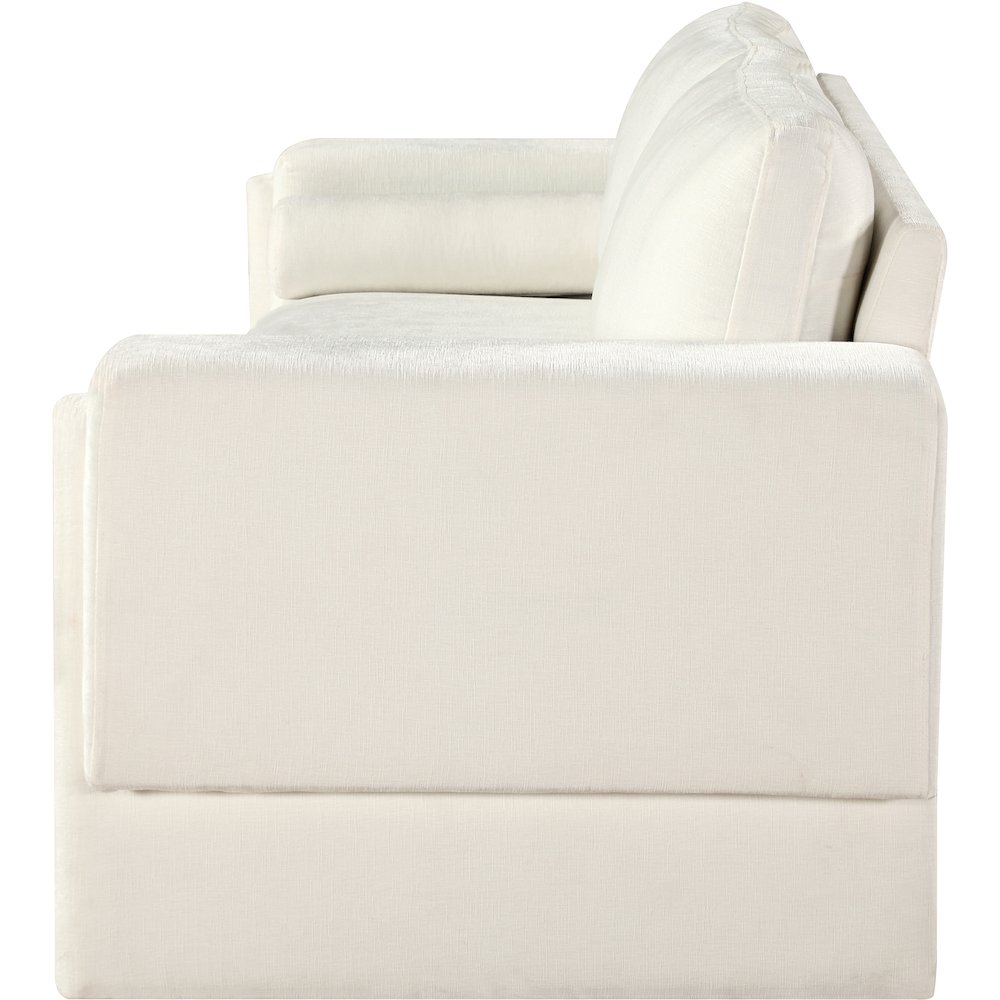 Madeline Cream Chenille Fabric Sofa. Picture 6