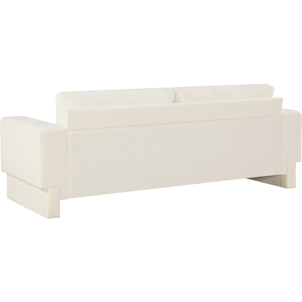 Madeline Cream Chenille Fabric Sofa. Picture 7