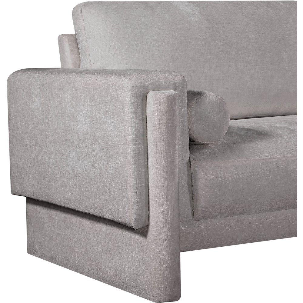 Madeline Grey Chenille Fabric Chair. Picture 10