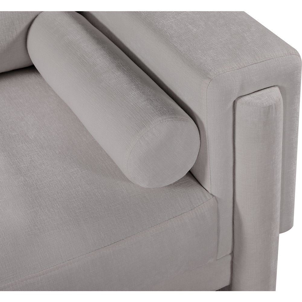 Madeline Grey Chenille Fabric Chair. Picture 11