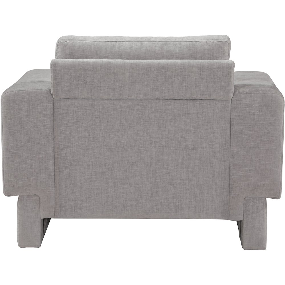 Madeline Grey Chenille Fabric Chair. Picture 3