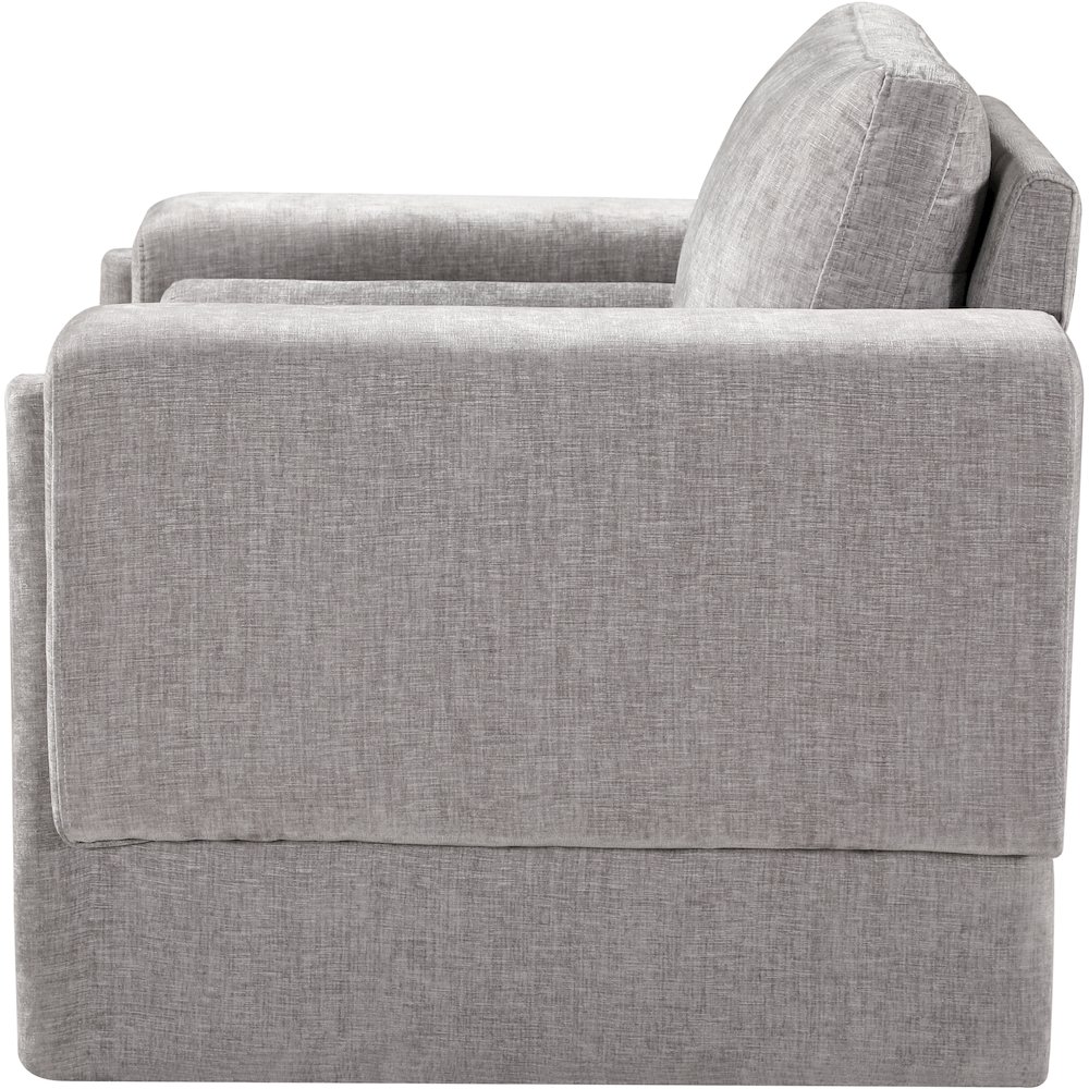 Madeline Grey Chenille Fabric Chair. Picture 6