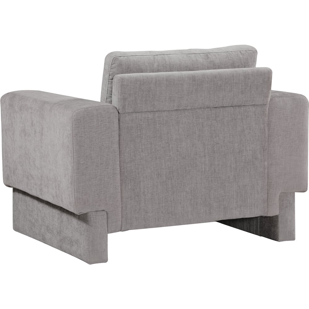 Madeline Grey Chenille Fabric Chair. Picture 7
