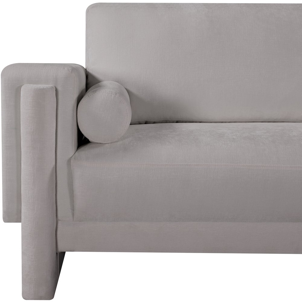 Madeline Grey Chenille Fabric Chair. Picture 8