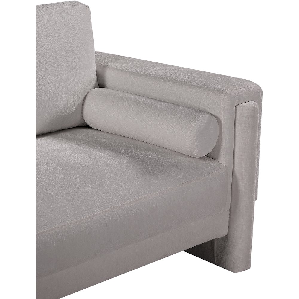 Madeline Grey Chenille Fabric Chair. Picture 9