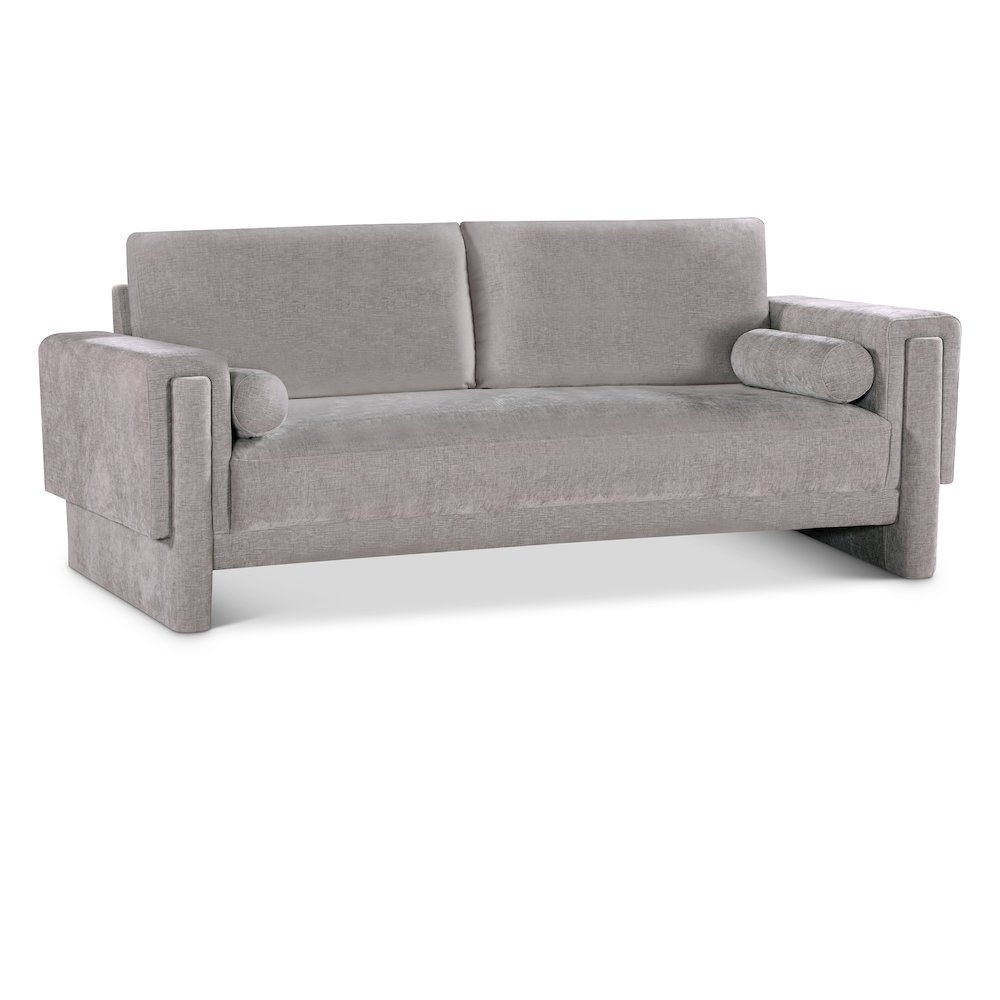 Madeline Grey Chenille Fabric Sofa. Picture 1