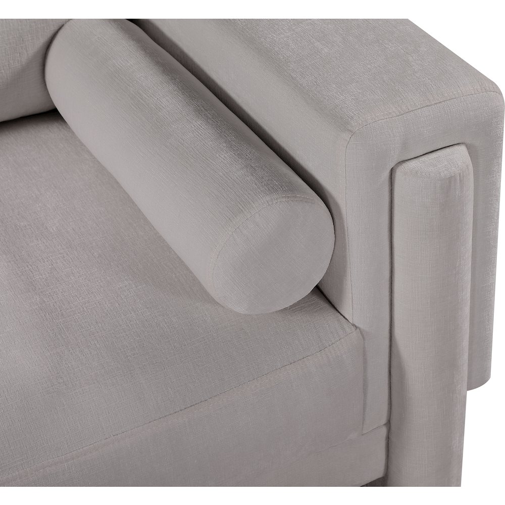 Madeline Grey Chenille Fabric Sofa. Picture 11
