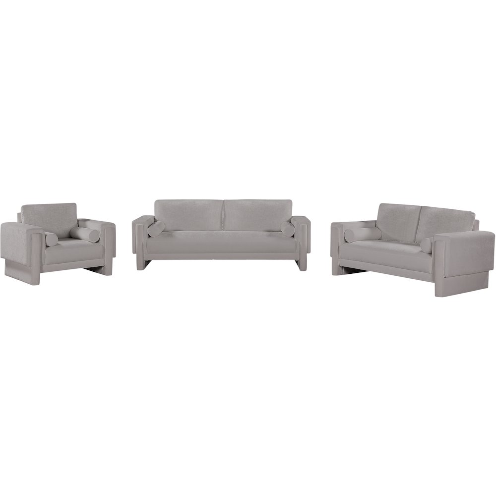 Madeline Grey Chenille Fabric Sofa. Picture 13