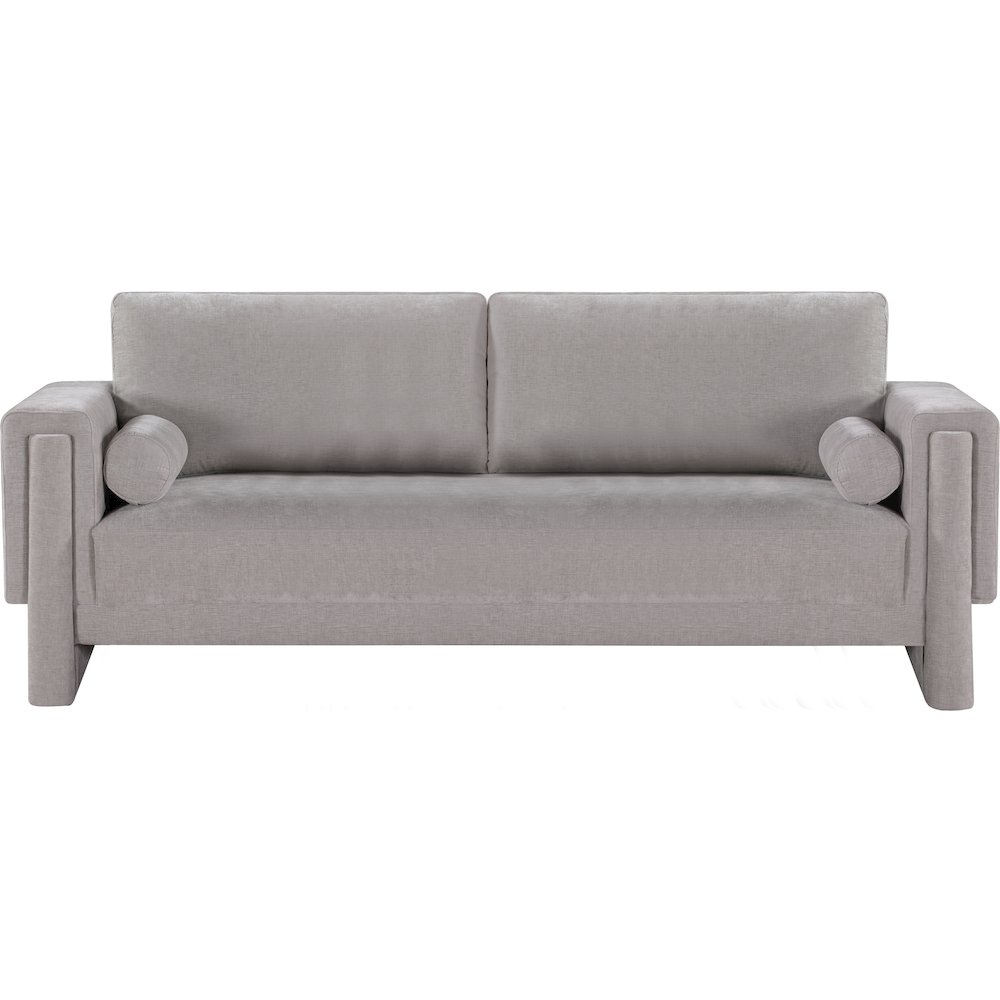 Madeline Grey Chenille Fabric Sofa. Picture 4