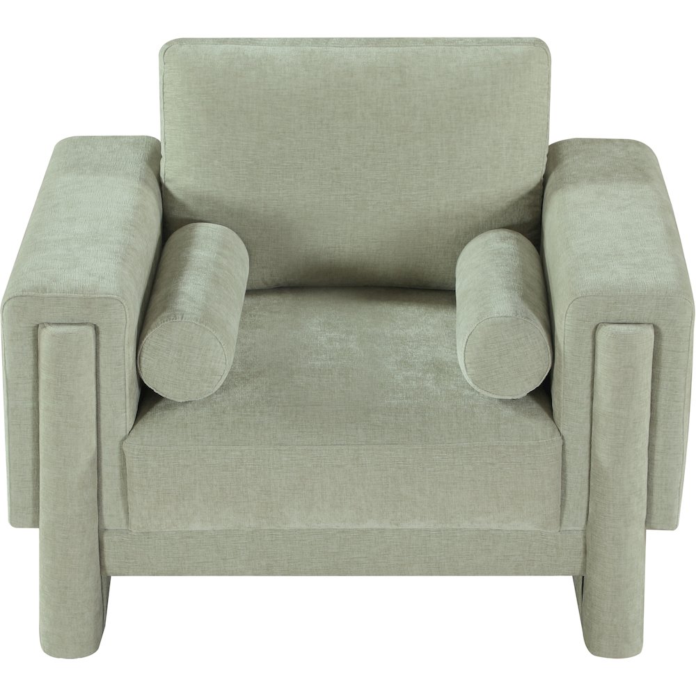 Madeline Mint Chenille Fabric Chair. Picture 5