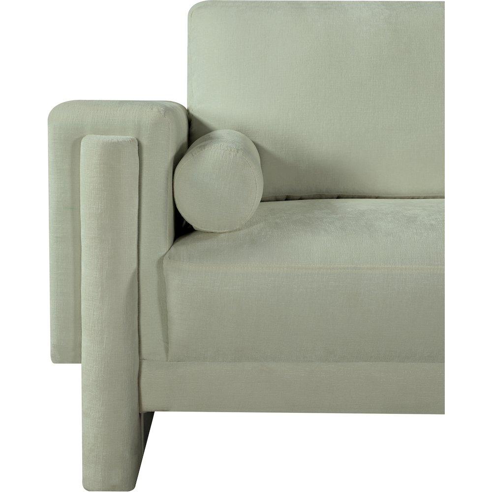 Madeline Mint Chenille Fabric Chair. Picture 8