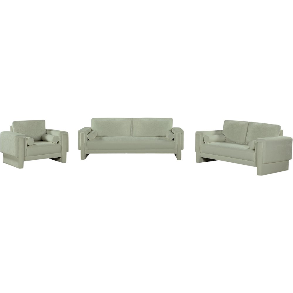 Madeline Mint Chenille Fabric Sofa. Picture 13