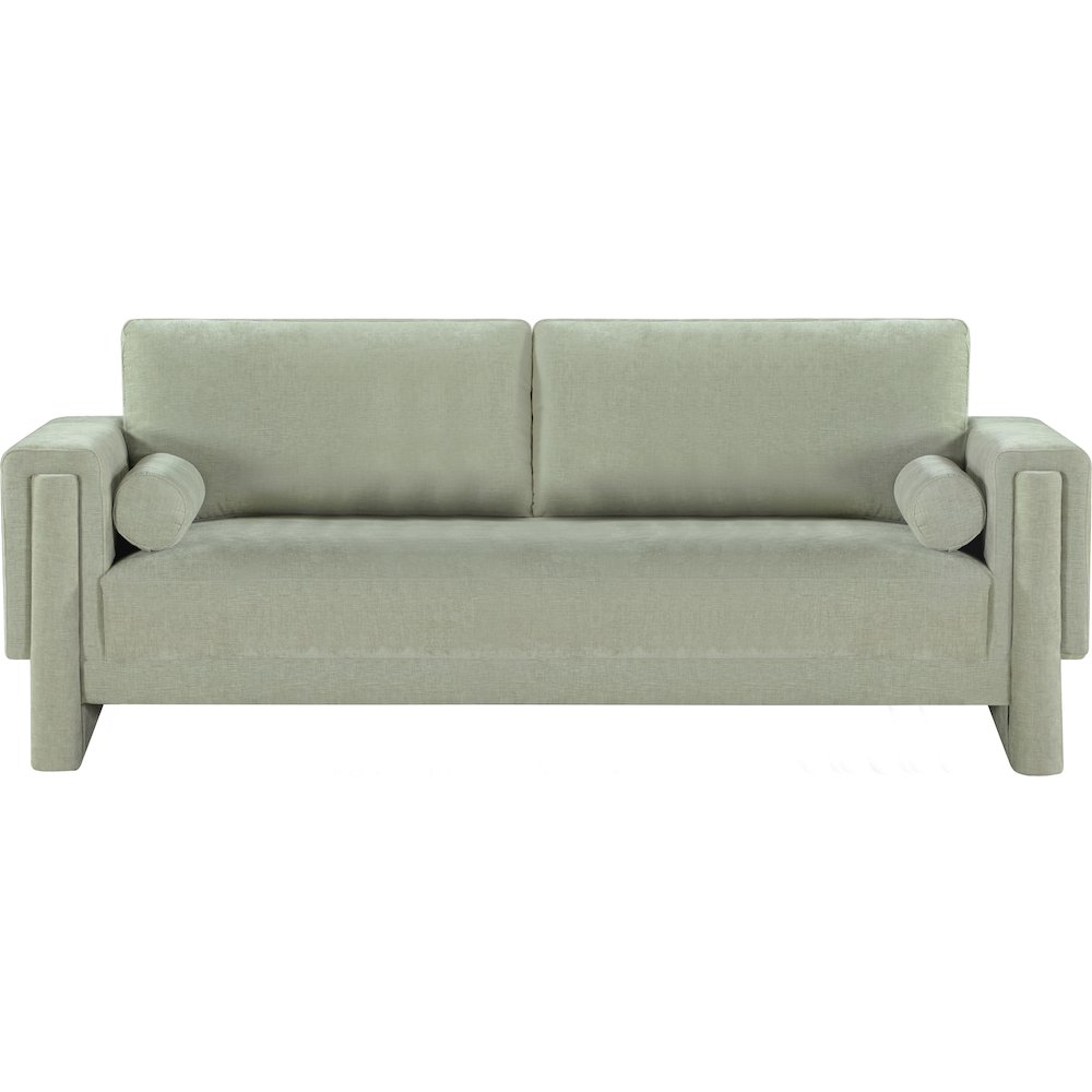 Madeline Mint Chenille Fabric Sofa. Picture 4