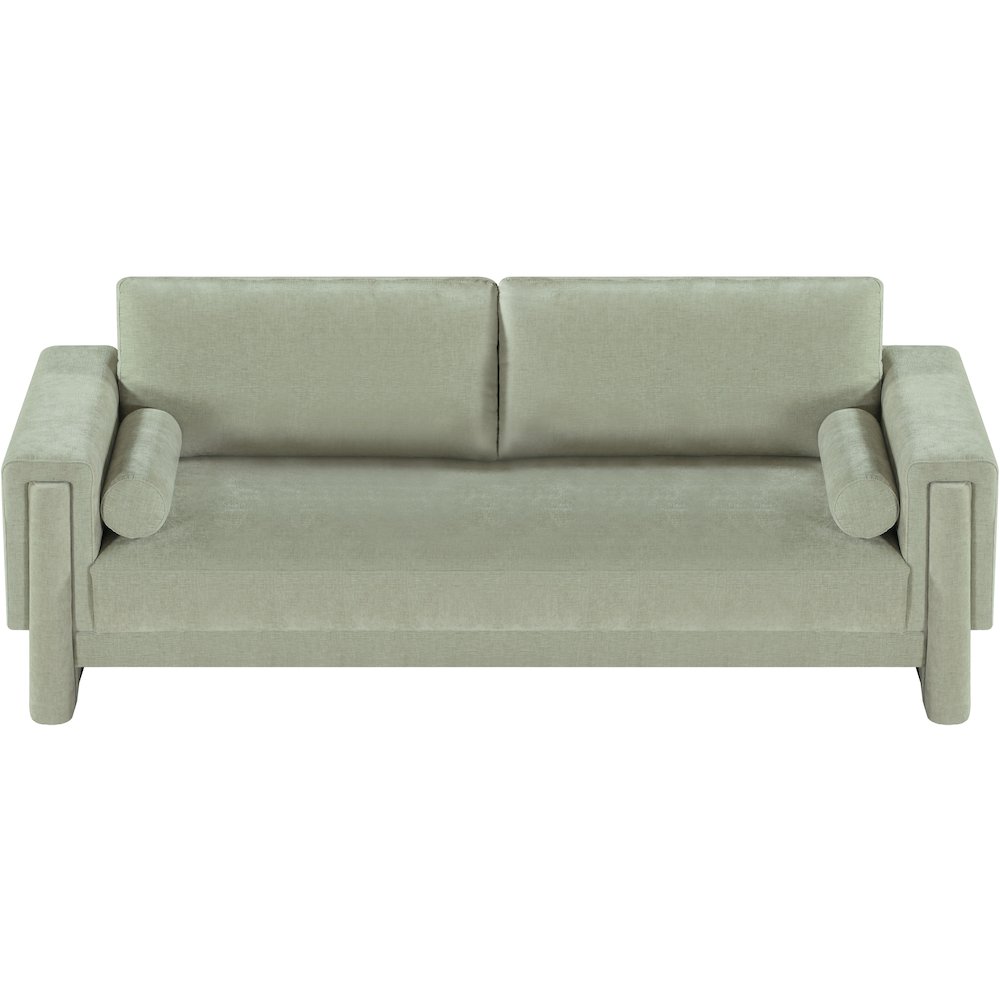 Madeline Mint Chenille Fabric Sofa. Picture 5