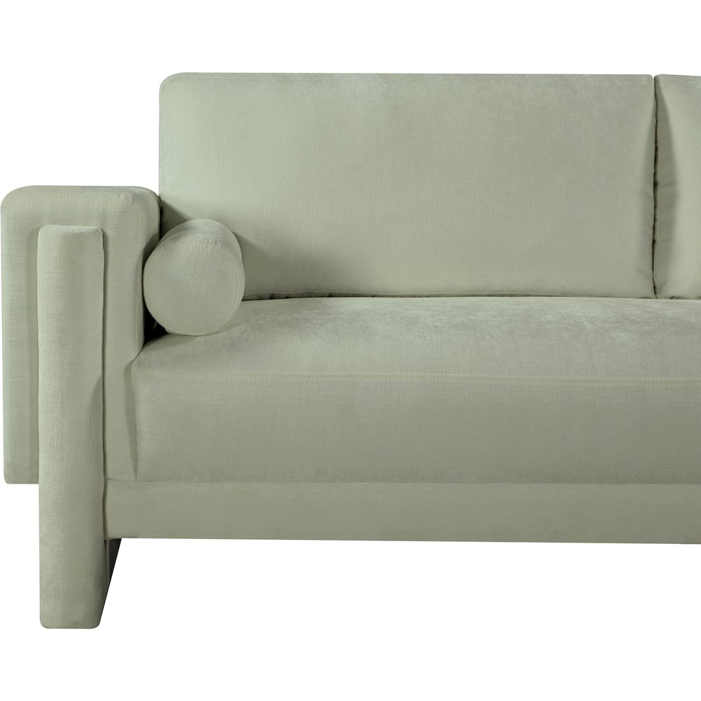 Madeline Mint Chenille Fabric Sofa. Picture 8