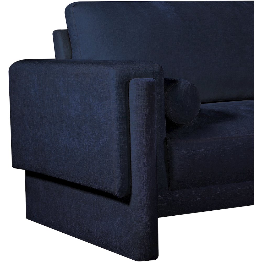 Madeline Navy Chenille Fabric Chair. Picture 10