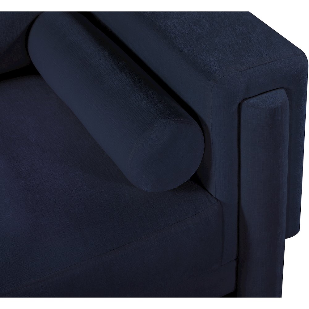 Madeline Navy Chenille Fabric Chair. Picture 11