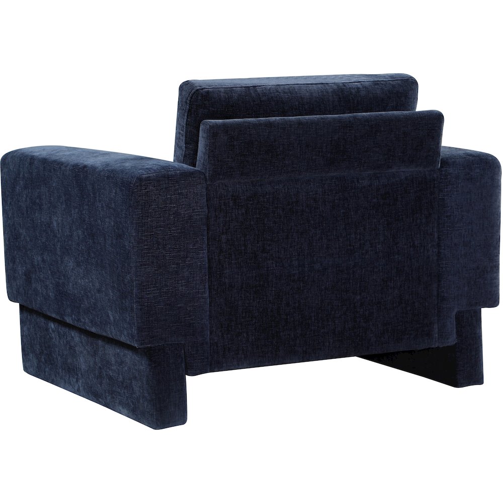 Madeline Navy Chenille Fabric Chair. Picture 7