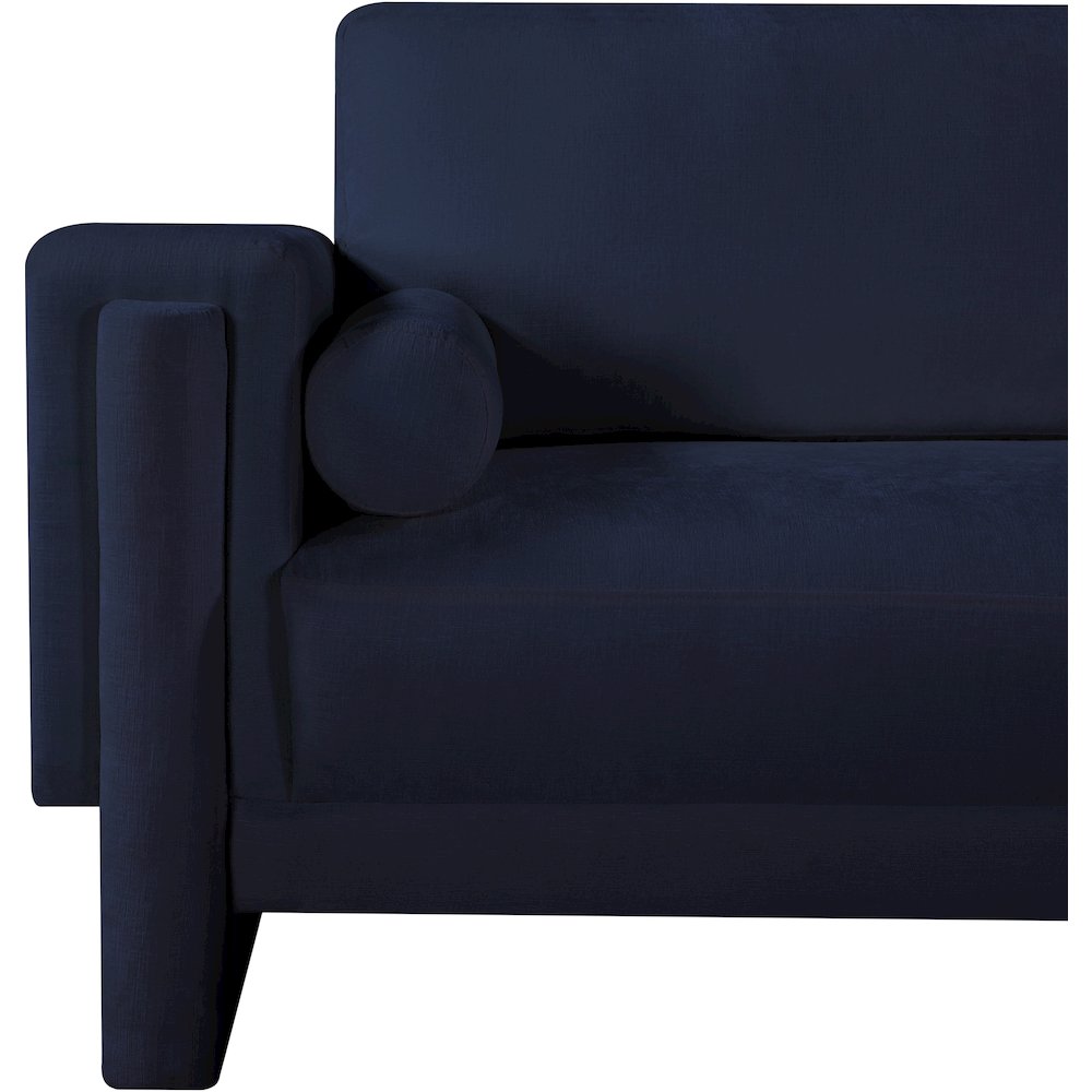 Madeline Navy Chenille Fabric Chair. Picture 8