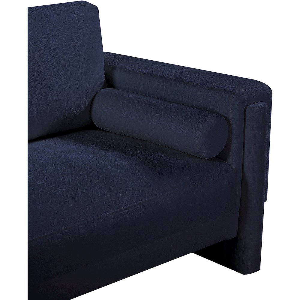 Madeline Navy Chenille Fabric Chair. Picture 9