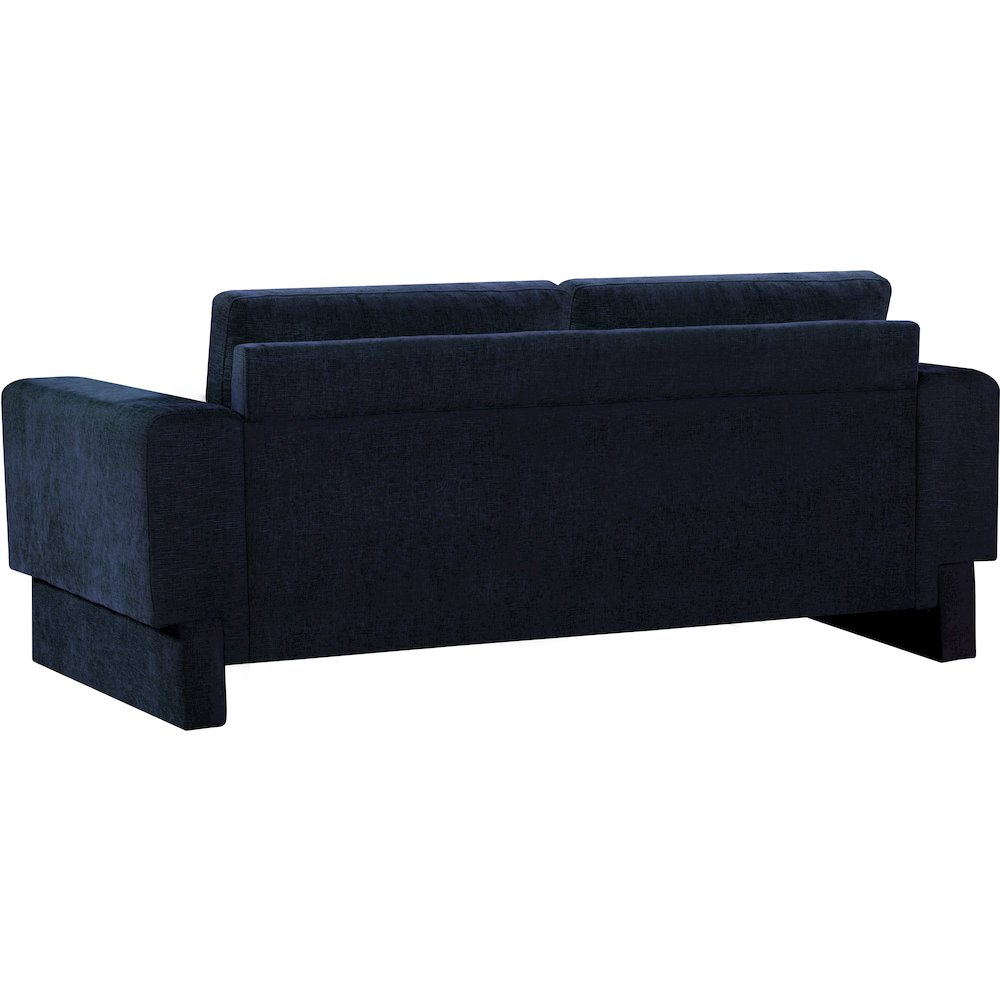 Madeline Navy Chenille Fabric Sofa. Picture 7