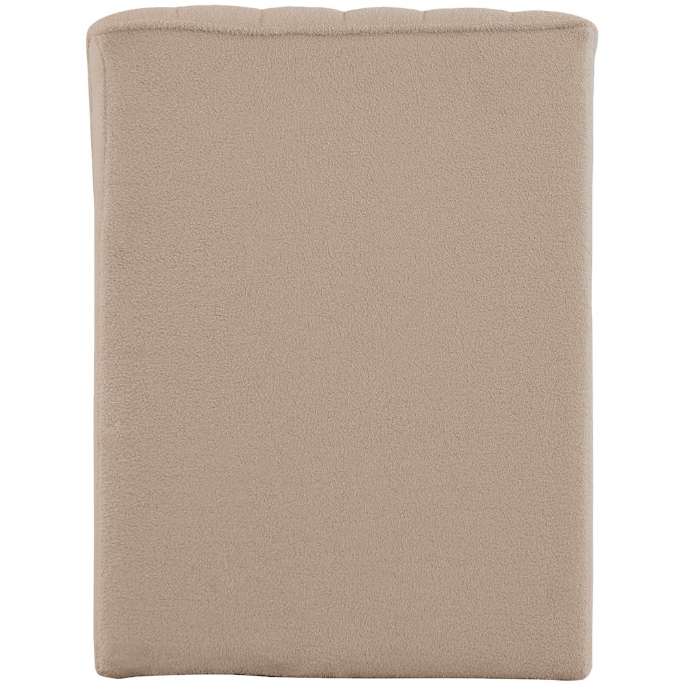 Orian Beige Teddy Fabric Chaise. Picture 3